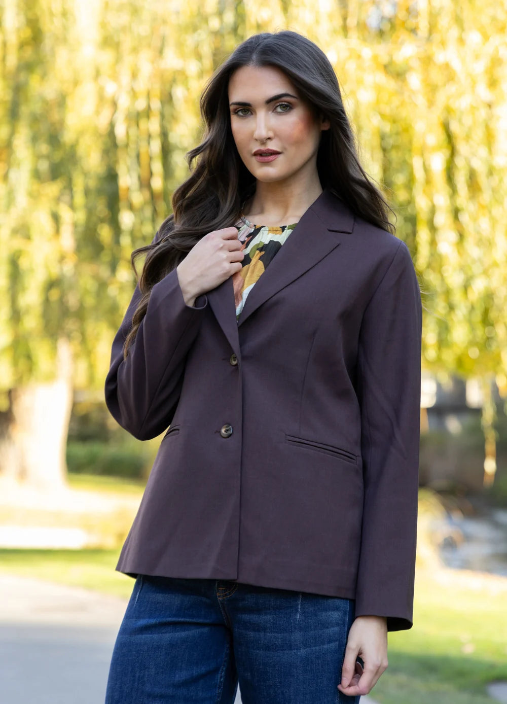 BILLIE THE LABEL - RELAXED BLAZER - CACAO