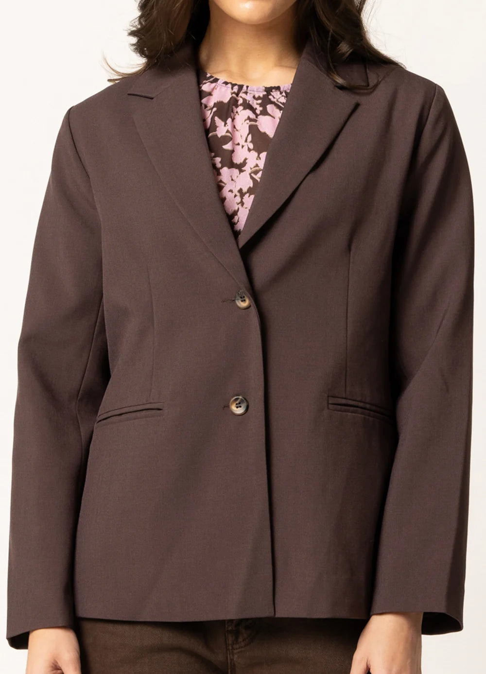 BILLIE THE LABEL - RELAXED BLAZER - CACAO