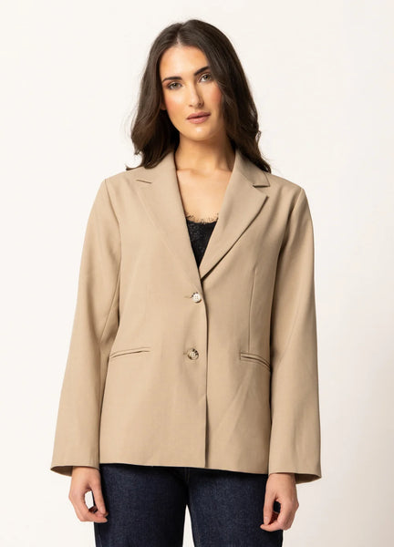 BILLIE THE LABEL - RELAXED BLAZER - STONE