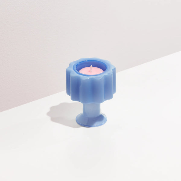 Fazeek WAVE CANDLE HOLDER - BLUE