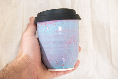 Westcost Stoneware Reusable Travel Cup 8oz  Candyfloss