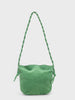 NICE THINGS PALOMA S - BRAIDED STRAP SHOULDER BAG - WILLOW GREEN