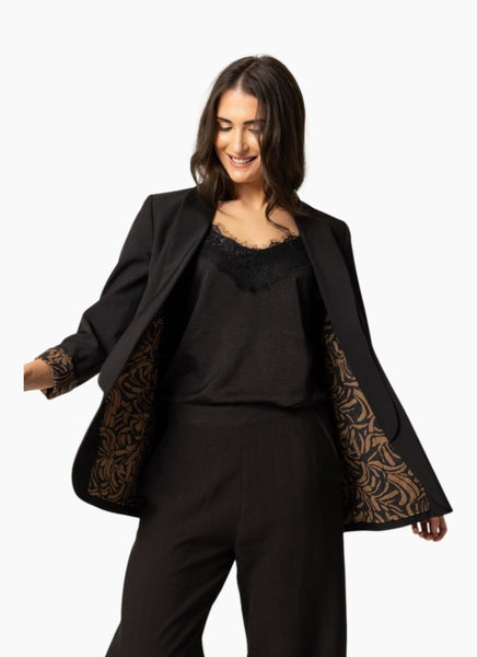 BILLIE THE LABEL - BELLA BOYFRIEND BLAZER - BLACK