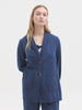 NICE THINGS PALOMA S - STRIPED DENIM BLAZER - DENIM