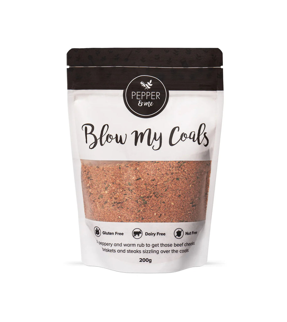 Pepper & Me -  Blow My Coals BBQ Beef Rub 200g Bag