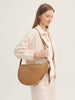 NICE THINGS - HALF MOON HANDBAG - BEIGE