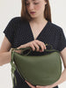 NICE THINGS - HALF MOON HANDBAG - GREEN
