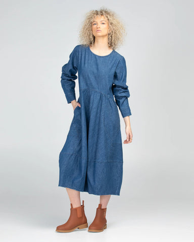 BOOM SHANKER - Guru Dress - Mid Wash Blue