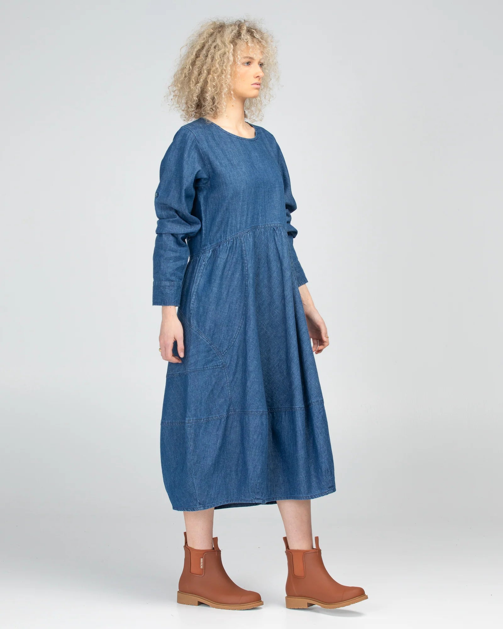 BOOM SHANKER - Guru Dress - Mid Wash Blue