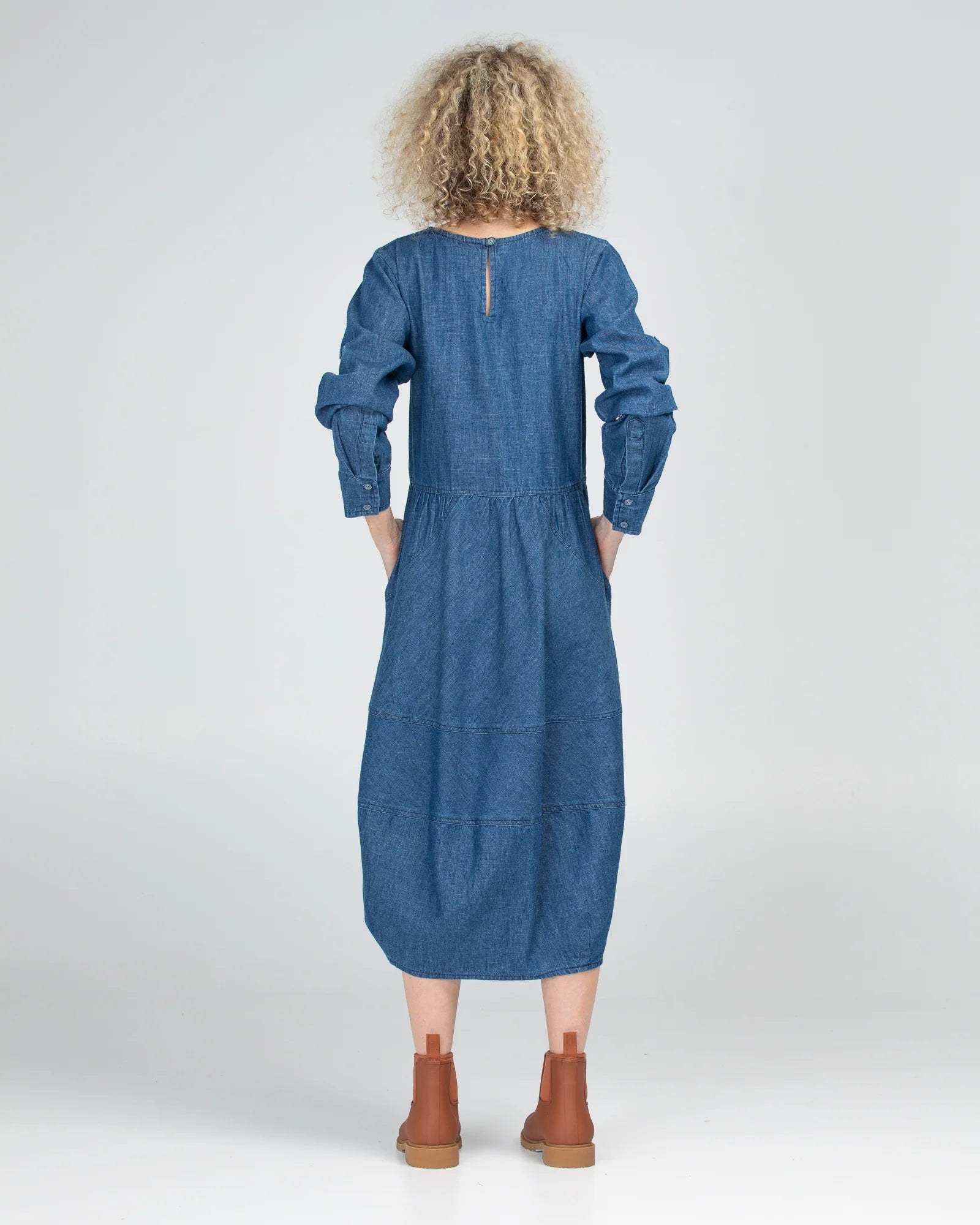 BOOM SHANKER - Guru Dress - Mid Wash Blue
