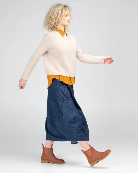 BOOM SHANKER - Guru Skirt - DARK DENIM