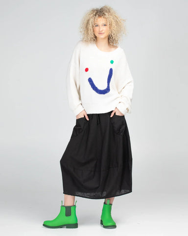 BOOM SHANKER - Guru Skirt - WINTER BLACK