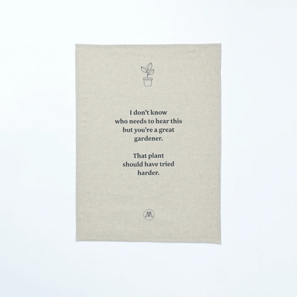 MM Linen - BROWN THUMB TEA TOWEL