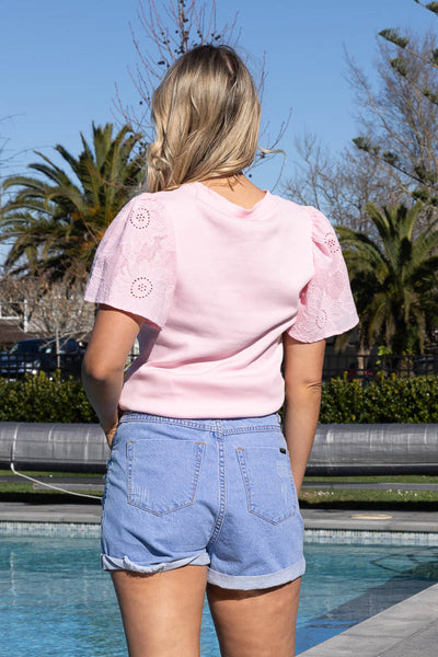 CHARLO - KAITLIN T-SHIRT - PINK