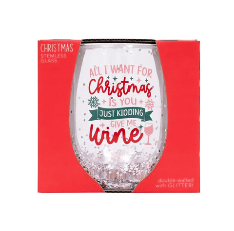 SPLOSH - CHRISTMAS WINE STEMLESS GLASS