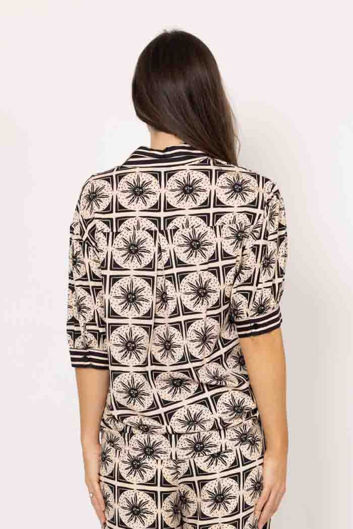 CHARLO - ASHLEY SHIRT - BEIGE PRINT