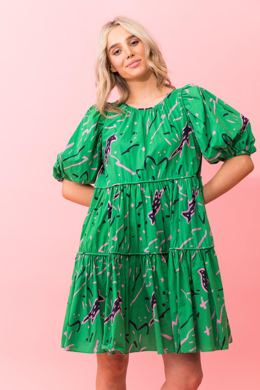 CHARLO Birdie Dress Lyocell - Green