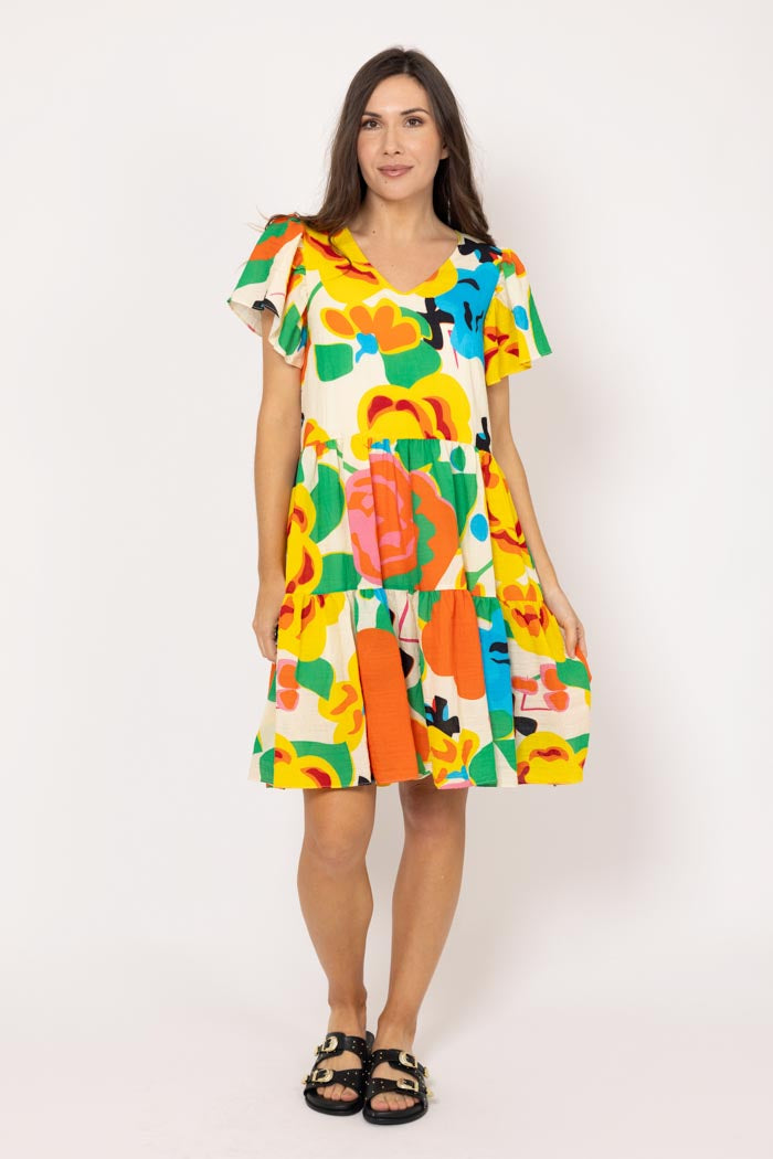 CHARLO - FRAN DRESS - BRIGHT FLORAL