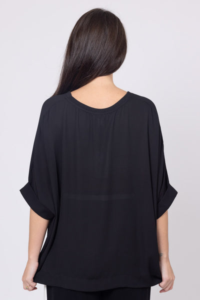 CHARLO - LOLA SWING TOP - BLACK
