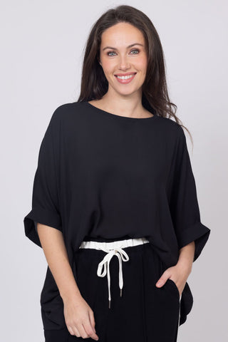 CHARLO - LOLA SWING TOP - BLACK