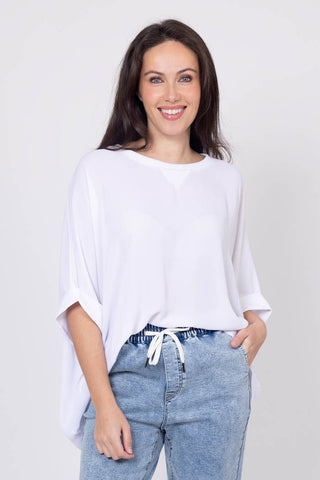 CHARLO - LOLA SWING TOP - WHITE