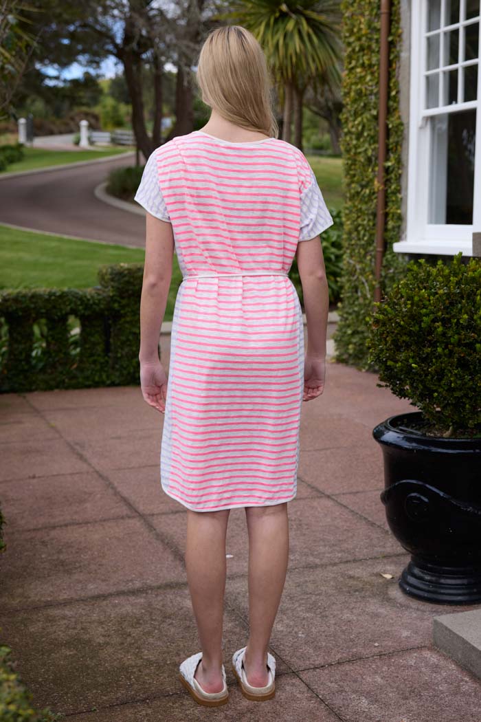 CHARLO - GRACIE T-SHIRT DRESS - FLURO