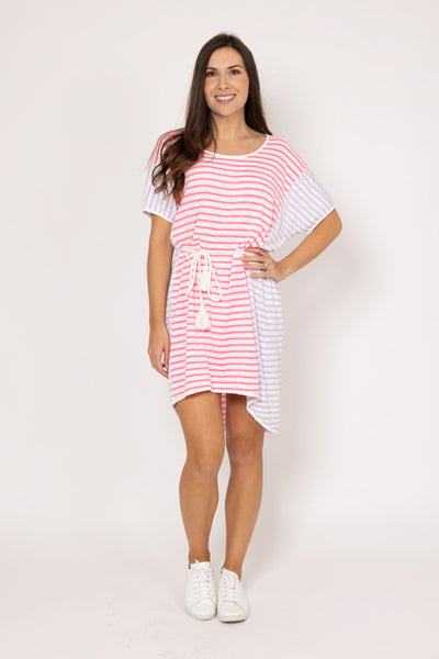 CHARLO - GRACIE T-SHIRT DRESS - FLURO
