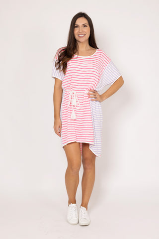 CHARLO - GRACIE T-SHIRT DRESS - FLURO