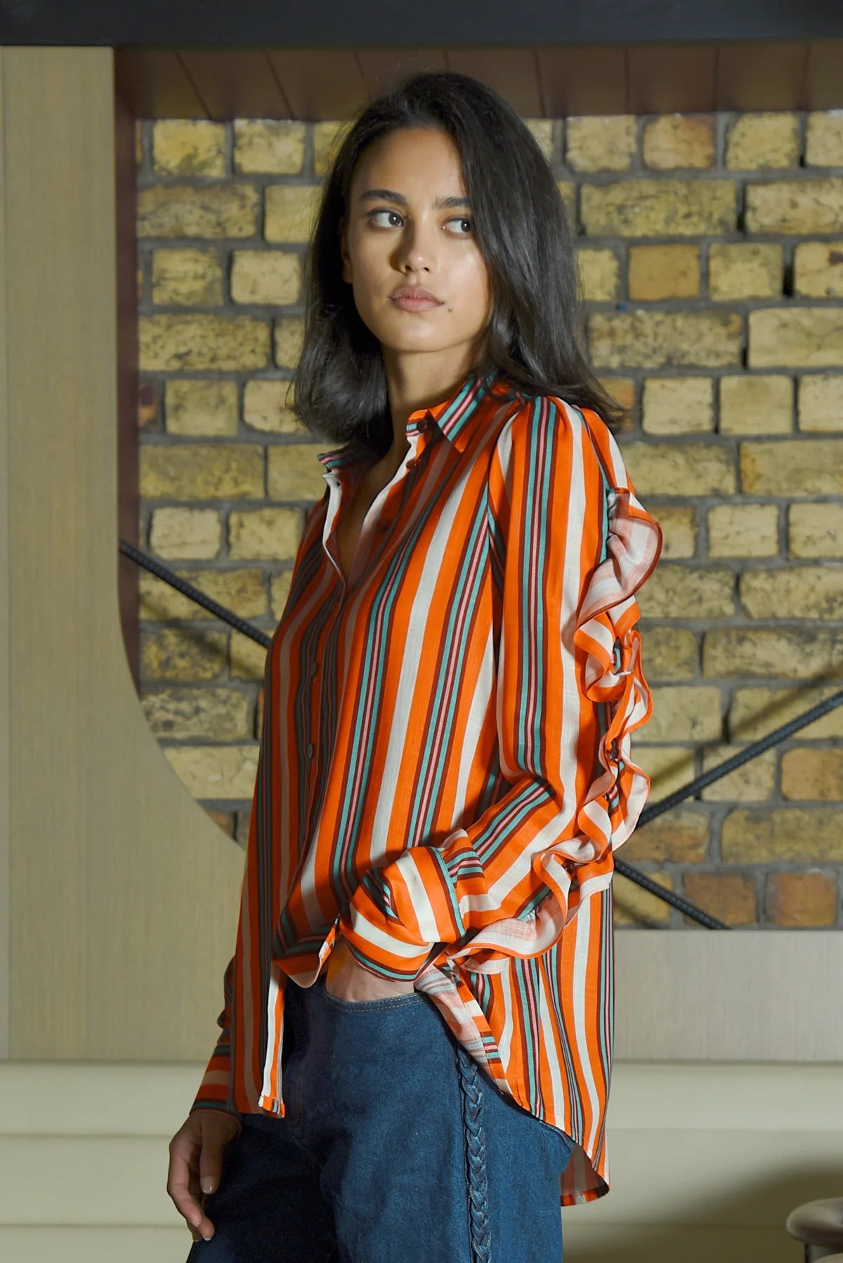 COOPER - LOW BLOWS SHIRT - ORANGE STRIPE