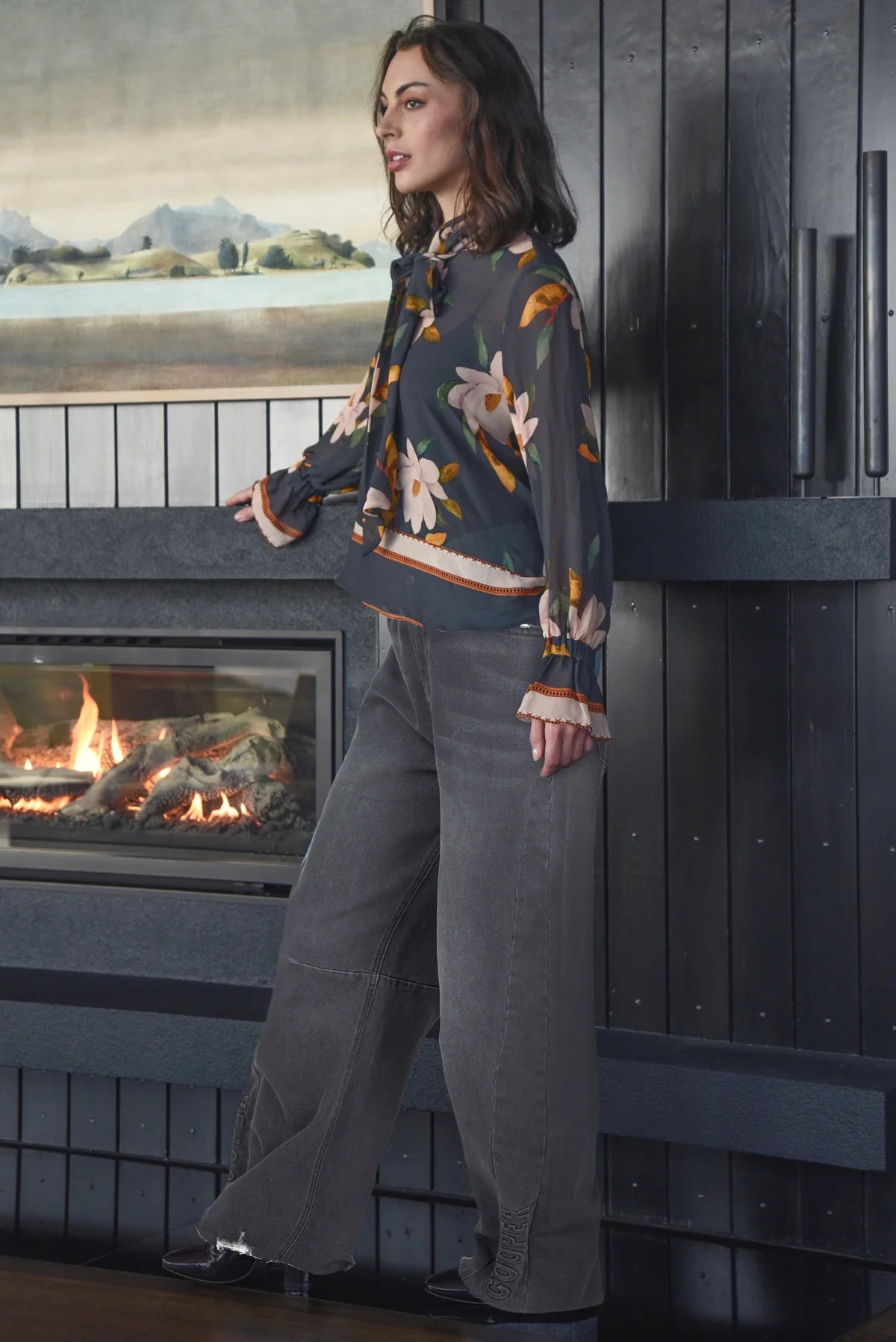 COOPER - SHE'S THE EM-BOSS JEAN - BLACK DENIM