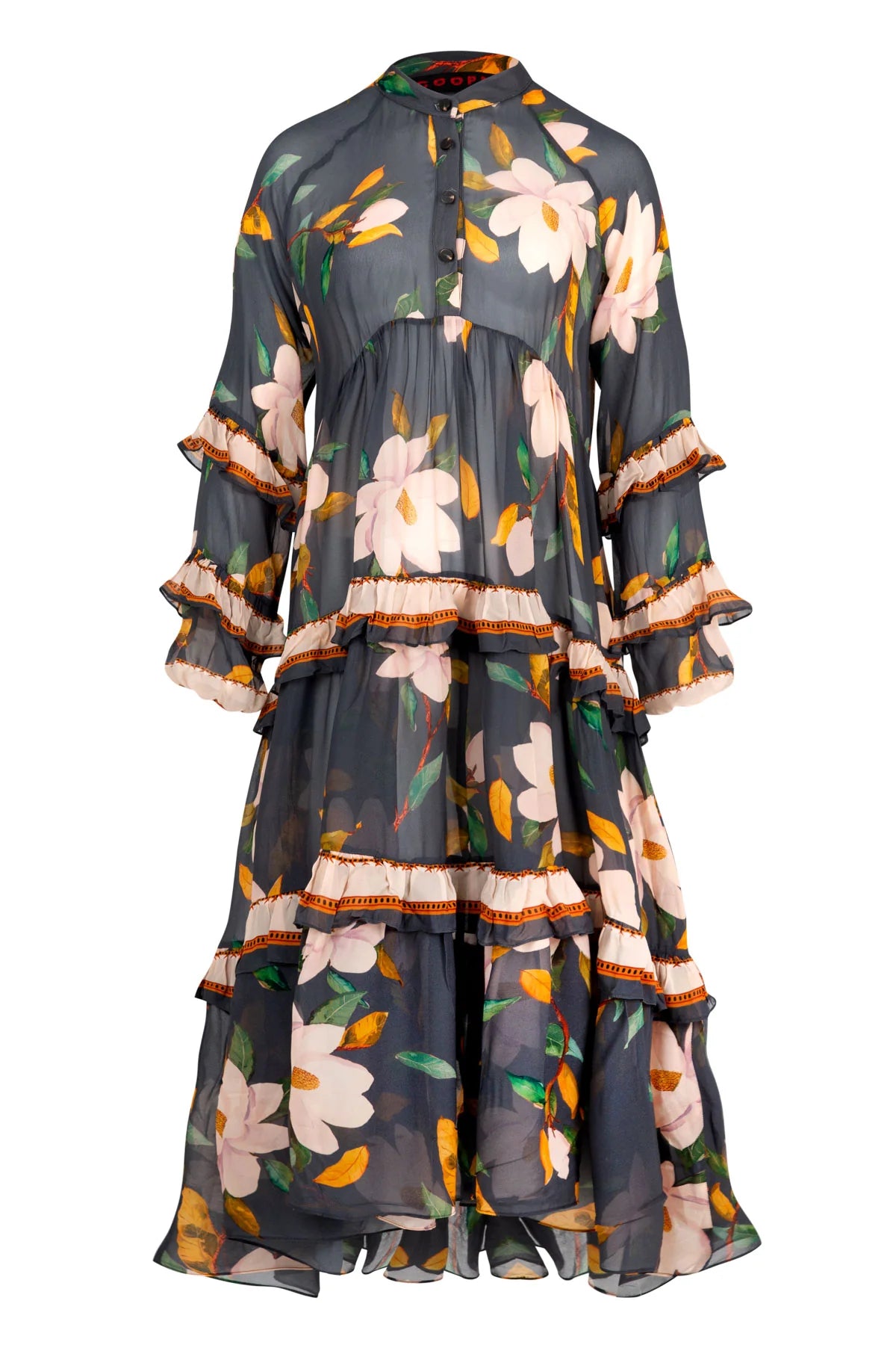 COOPER - CANDY LANE DRESS - CHARCOAL FLORAL