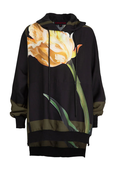 COOPER - CLASS HALF FULL HOODIE - OLIVE TULIP