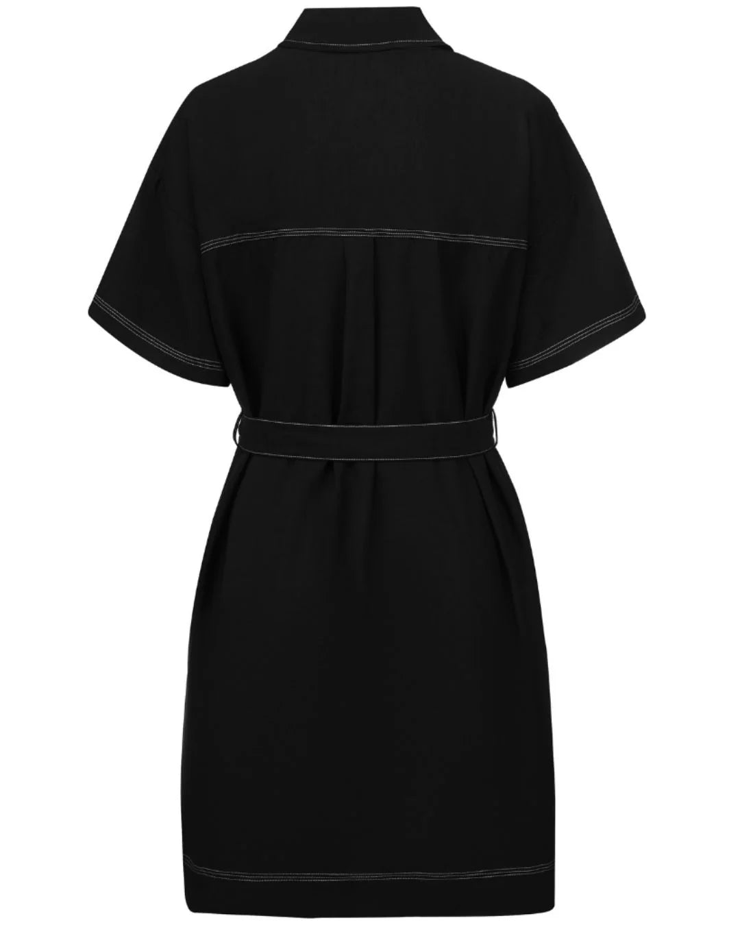 MOKE - CORA SHIRT DRESS - BLACK