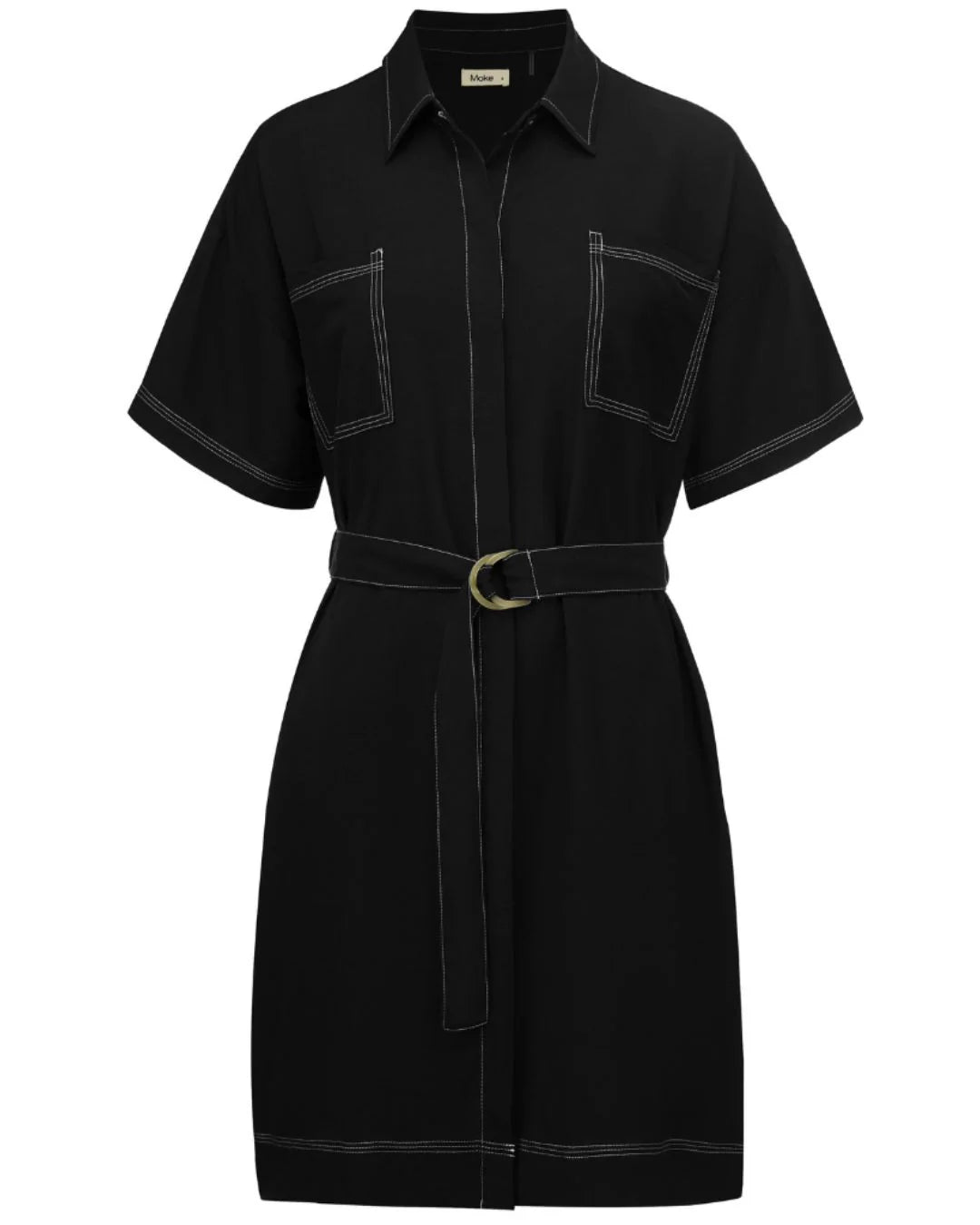 MOKE - CORA SHIRT DRESS - BLACK