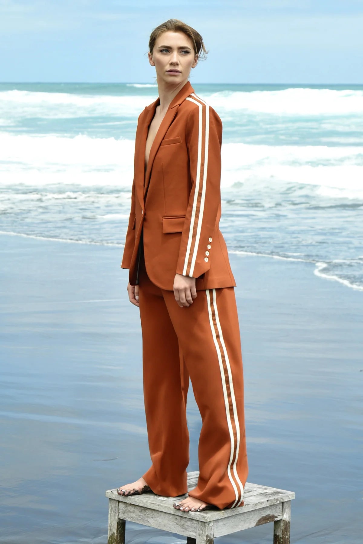 COOPER - A STEP IN TIME PANT - CINNAMON
