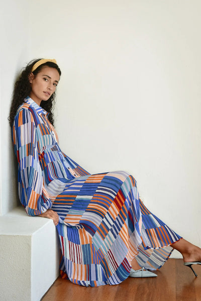 COOPER - STATE OF BLISS DRESS - BLUE