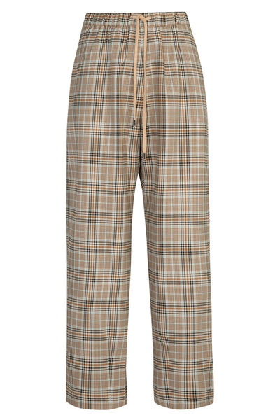 COOPER -  OFF TRACK PANT - BROWN CHECK