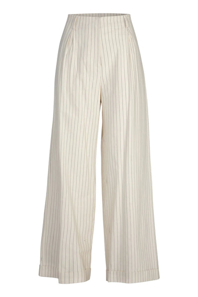 COOPER - RAISE THE BAR PANT - CREAM PINSTRIPE