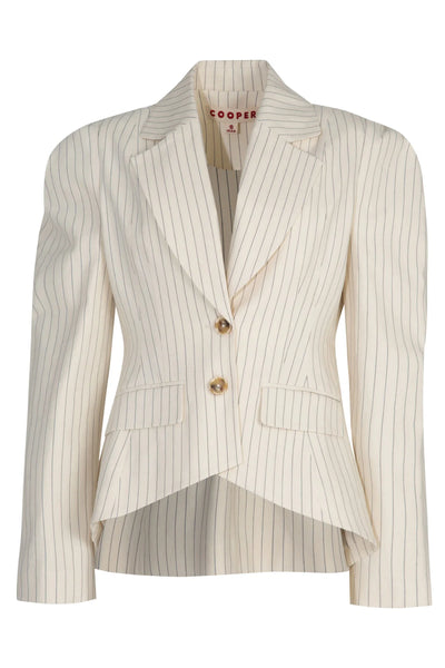COOPER - TAILORED TO WIN JACKET - CREAM STRIPE
