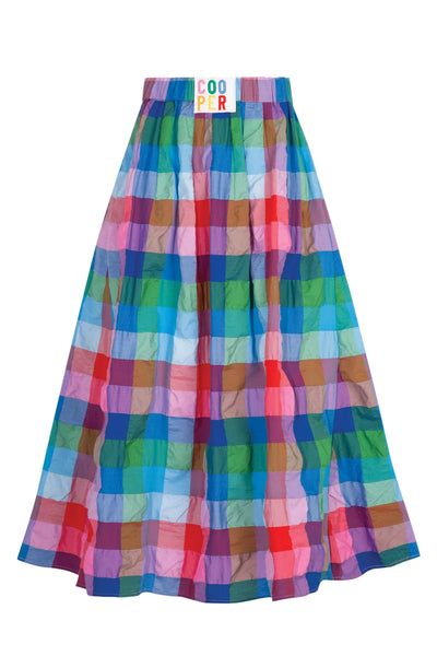 COOPER -  FORWARD MOTION SKIRT - GINGHAM