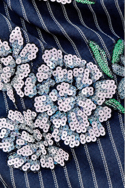 COOPER - SEVILLE STROLLS PANT - SEQUIN PINSTRIPE