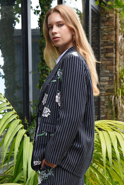 COOPER - SUITED FOR FAME BLAZER - SEQUIN PINSTRIPE
