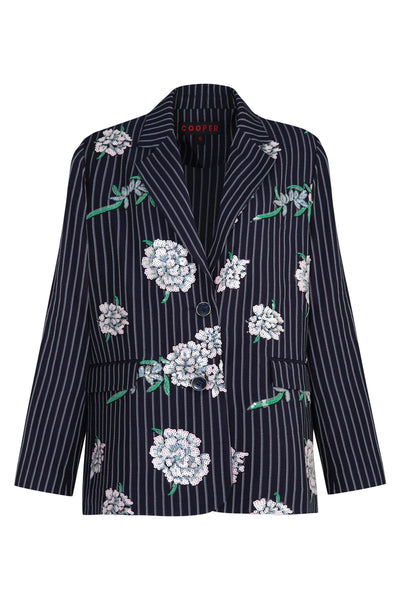 COOPER - SUITED FOR FAME BLAZER - SEQUIN PINSTRIPE