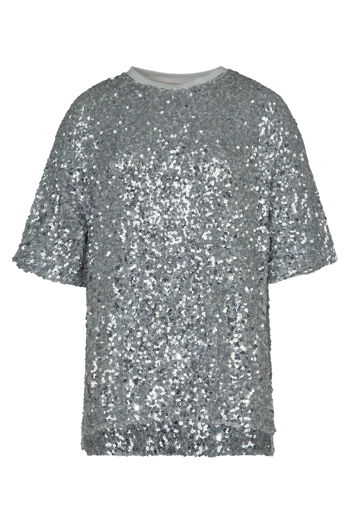 COOPER -  SHINE QUEEN TOP - SILVER