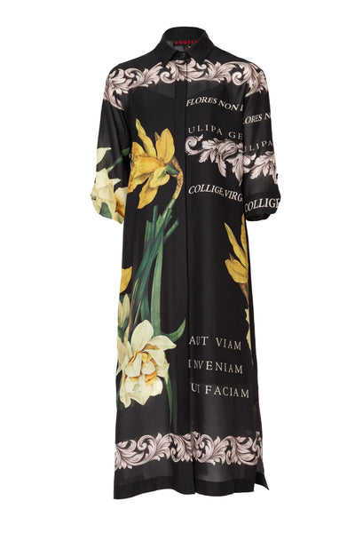 COOPER -  BRIEF STATMENT DRESS - LATIN PRINT