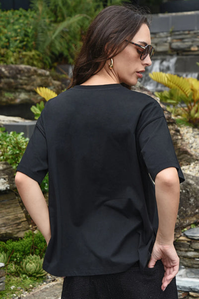 COOPER -  LOVE LETTERS T-SHIRT - BLACK