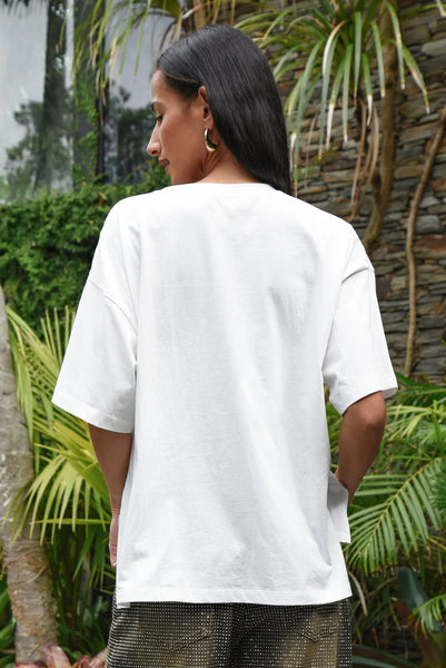 COOPER -  LOVE LETTERS T-SHIRT - WHITE