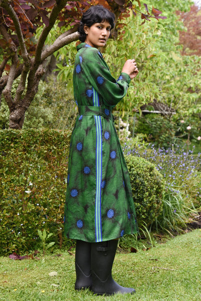 COOPER - WINTERFUL DRESS - GREEN FLORAL