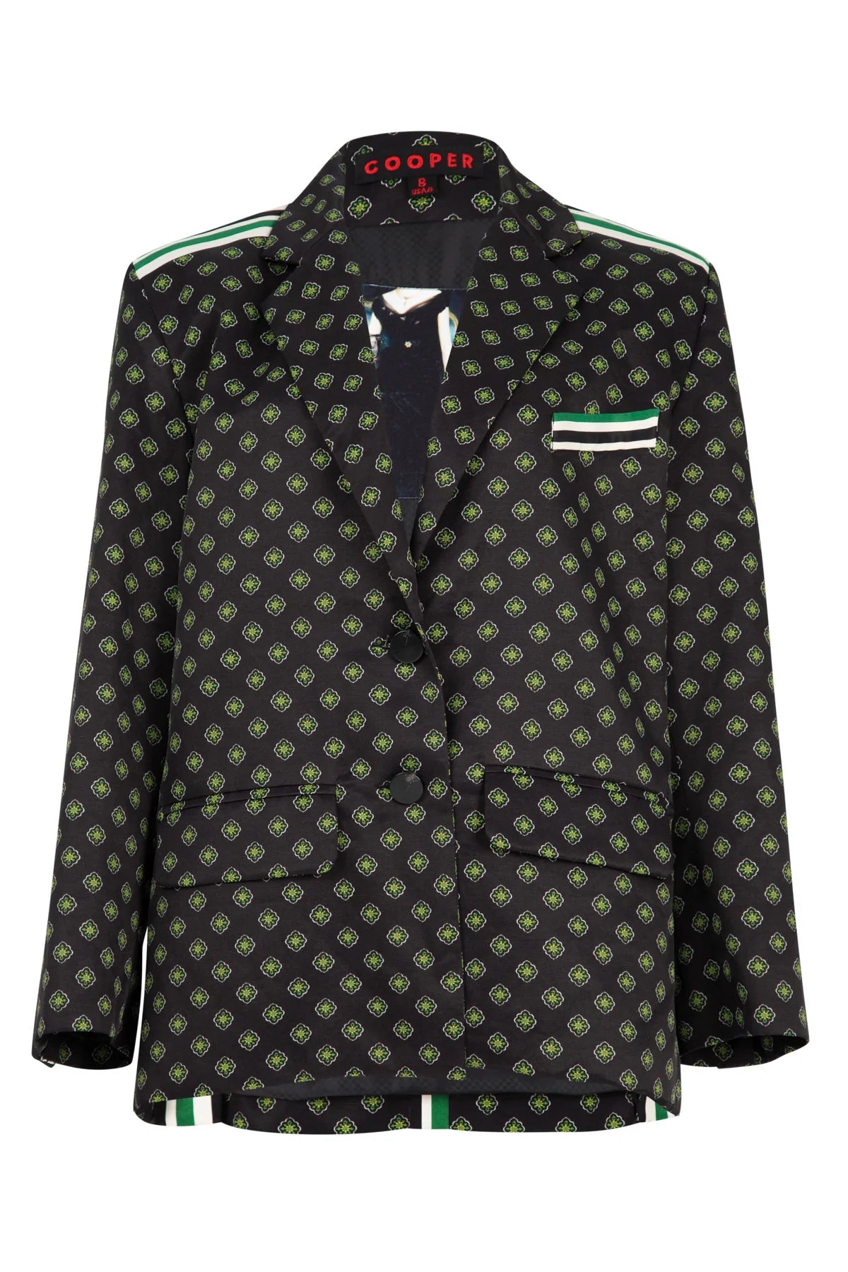 COOPER - KEEP IT BLAZING JACKET - BLACK MULTI