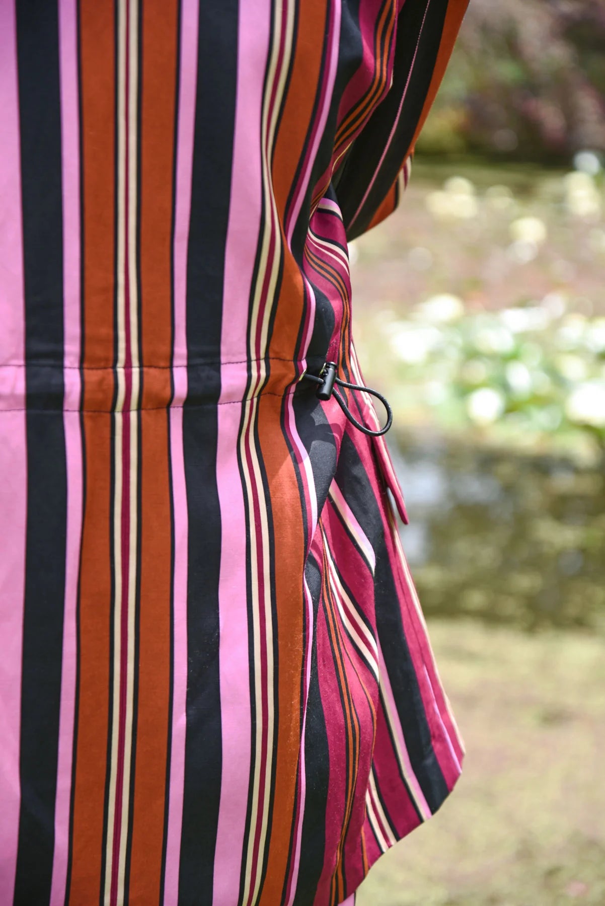 COOPER - IT'S A BOLD SHOULDER JACKET - PINK MULTI STRIPE